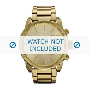 Diesel horlogeband DZ4268 Roestvrij staal (RVS) Goud 26mm