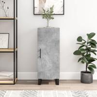Dressoir 34,5x34x90 cm bewerkt hout betongrijs - thumbnail