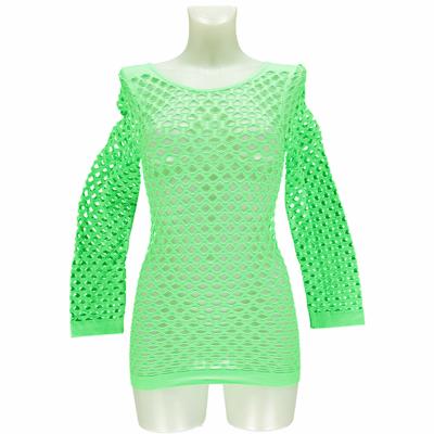 Netshirt fluor groen