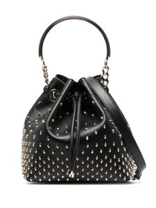 Jimmy Choo sac seau Bon Bon S en cuir - Noir