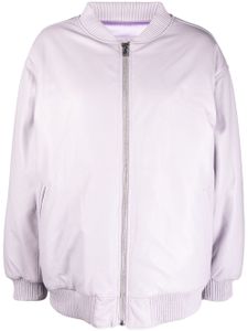 DANCASSAB veste bomber à fermeture zippée - Violet