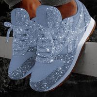 Women Muffin  Rhinestone New Crystal  Platform Sneakers - thumbnail