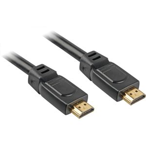 Sharkoon High Speed HDMI kabel met Ethernet kabel 15 meter, 4K, Verguld