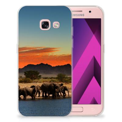 Samsung Galaxy A3 2017 | TPU Hoesje | Olifanten