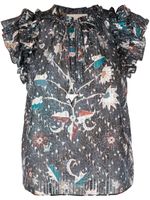 Ulla Johnson blouse volantée à fleurs - Multicolore