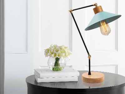 Tafellamp MANORIA 1 lamp blauw