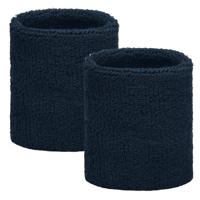 Navy pols zweetbandjes 2 stuks Navy pols zweetbandjes 2 stuks