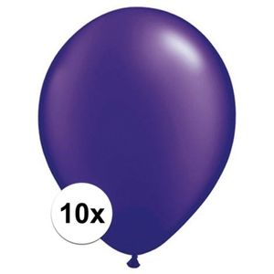 Qualatex parel paars ballonnen 10 stuks