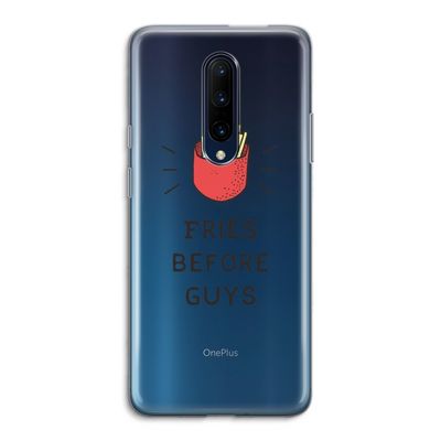 Fries before guys: OnePlus 7 Pro Transparant Hoesje