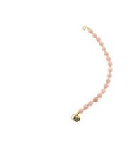 Solid Gold Tussenstuk Ketting Edelsteen 6mm Roze Opaal