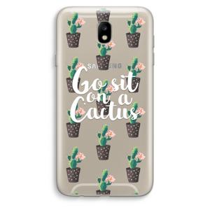 Cactus quote: Samsung Galaxy J7 (2017) Transparant Hoesje