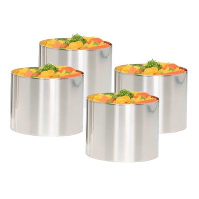 Cosy & Trendy Garneerringen/serveerringen - 18x - RVS - 7 cm