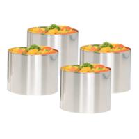 Cosy & Trendy Garneerringen/serveerringen - 18x - RVS - 7 cm