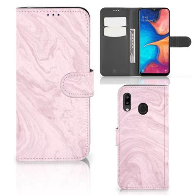 Samsung Galaxy A30 | Bookcase | Marble Pink - Origineel Cadeau Vriendin