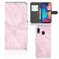 Samsung Galaxy A30 | Bookcase | Marble Pink - Origineel Cadeau Vriendin