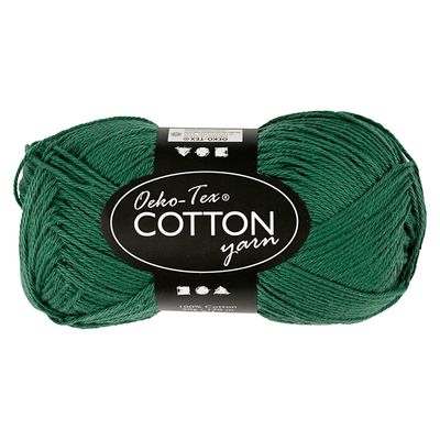 Creativ Company Katoengaren, donkergroen, 50gr, 170m