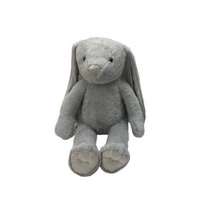 Pluchen konijn knuffel - 35 cm - grijs