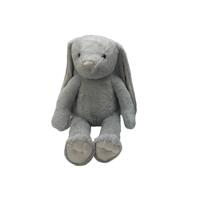 Pluchen konijn knuffel - 35 cm - grijs