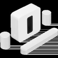 SONOS Sonos Premium meeslepende set met Beam (Gen2) + Sub 4 + 2x Era 100 - Wit