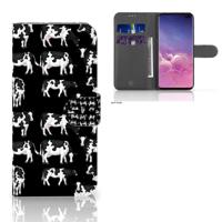 Samsung Galaxy S10 Plus | Telefoonhoesje | Met pasjeshouder | Koetjes