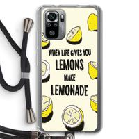 Lemonade: Xiaomi Redmi Note 10S Transparant Hoesje met koord