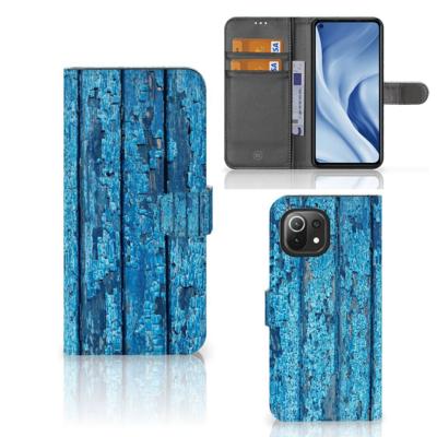 Xiaomi 11 Lite 5G NE | Mi 11 Lite | Book Style Case | Wood Blue