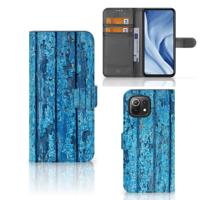 Xiaomi 11 Lite 5G NE | Mi 11 Lite | Book Style Case | Wood Blue