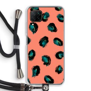 Pink Cheetah: Huawei P40 Lite Transparant Hoesje met koord