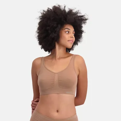 2-pak naadloze BH&apos;s - Nova - Bamboe bustier Bh tops - Zwart - Huidskleur