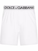 Dolce & Gabbana boxer à bande logo - Blanc - thumbnail