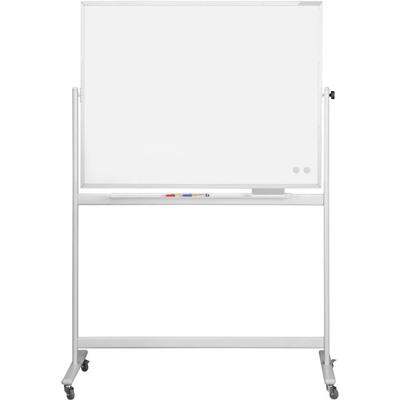 magnetoplan Whiteboard CC Mobil (b x h) 1500 mm x 1000 mm Wit Geëmailleerd Aan beide zijden te gebruiken, Incl. opbergbakje