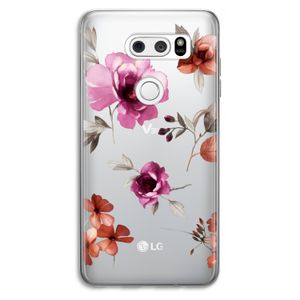 Geschilderde bloemen: LG V30 Transparant Hoesje