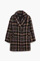 Kort geruite jas - BLACK - XL