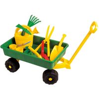 bolderkar met tuinattributen bolderkar met tuinattributen