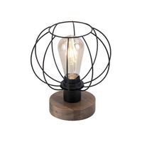 Just Light Houten tafellamp Kaska rond 15215-78