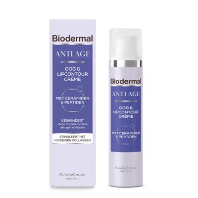Biodermal Anti age oog- en lipcontour creme