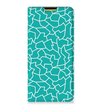 Samsung Galaxy M52 | Bookcase | Cracks Blue Samsung Galaxy M52 | Bookcase | Cracks Blue