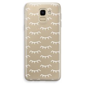 Wimpers: Samsung Galaxy J6 (2018) Transparant Hoesje