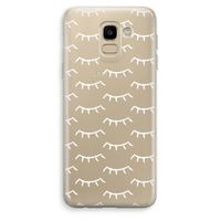 Wimpers: Samsung Galaxy J6 (2018) Transparant Hoesje