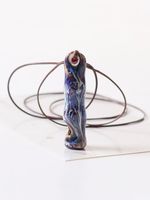 Mode Keramiek Fluit Halsketting - thumbnail