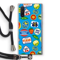 Fruitsticker: Samsung Galaxy Note 10 Transparant Hoesje met koord
