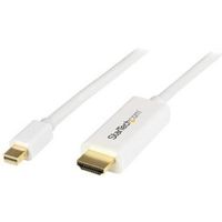 StarTech.com Mini DisplayPort-naar-HDMI-converterkabel 2 m 4K wit - thumbnail