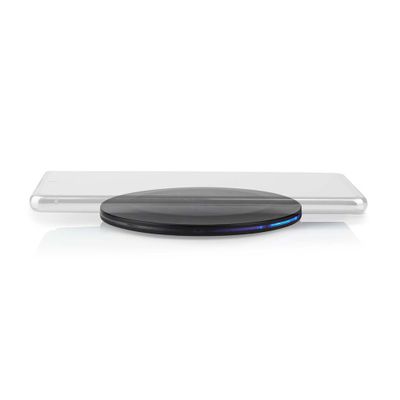 Nedis WCHAQ15W110BK Draadloze Oplader 5 / 7.5 / 10 / 15 W 2 A Led-indicatie In Gebruik Inclusief Kabel Usb Type-a 1.00 M