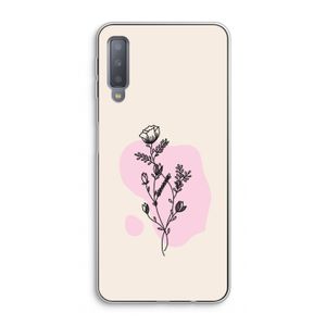 Roses are red: Samsung Galaxy A7 (2018) Transparant Hoesje