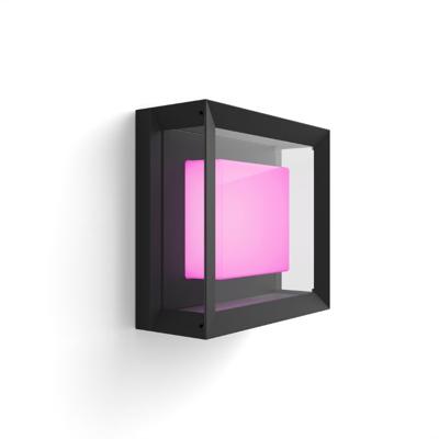 Hue Econic muurlamp wit en gekleurd licht vierkant - Philips