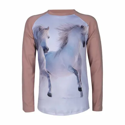 Red Horse Pixel Sweatshirt lichtroze maat:140