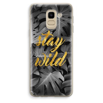 Stay wild: Samsung Galaxy J6 (2018) Transparant Hoesje