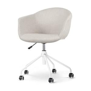 Nolon Nout-Otis Bureaustoel Beige - Armleuningen - Wit