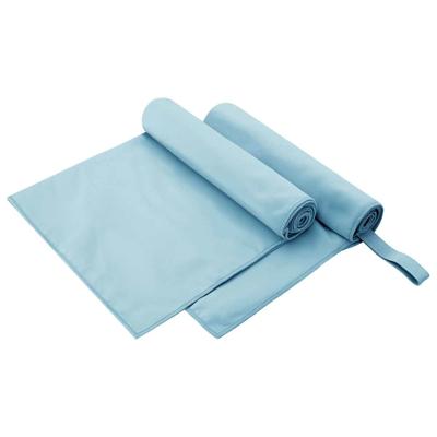 Sporthanddoeken 2 pcs Blauw 100 x 50 cm Polyester en polyamide
