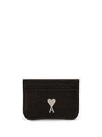 AMI Paris Paris Paris leather cardholder - Noir - thumbnail